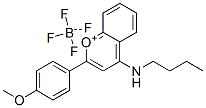 4-(butylamino)-2-(4-methoxyphenyl)-1-benzopyrylium tetrafluoroborate