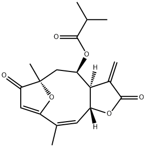2-Methylpropionic acid [(3aR,4R,6R,11aR)-2,3,3a,4,5,6,7,11a-octahydro-6,10-dimethyl-3-methylene-2,7-dioxo-6,9-epoxycyclodeca[b]furan-4-yl] ester