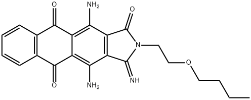 4,11-diamino-2-(2-butoxyethyl)-2,3-dihydro-3-imino-1H-naphth[2,3-f]isoindole-1,5,10-trione