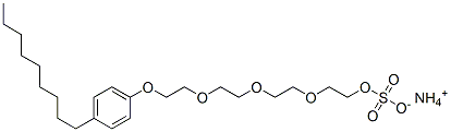 ammonium 2-[2-[2-[2-(4-nonylphenoxy)ethoxy]ethoxy]ethoxy]ethyl sulphate