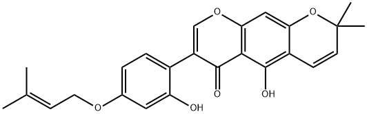 5-Hydroxy-7-[2-hydroxy-4-[(3-methyl-2-butenyl)oxy]phenyl]-2,2-dimethyl-2H,6H-benzo[1,2-b:5,4-b']dipyran-6-one