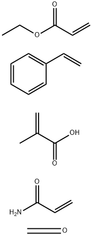 2-Propenoic acid, 2-methyl-, polymer with ethenylbenzene, ethyl 2-propenoate, formaldehyde and 2-propenamide