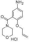 4-(5-Amino-2-(2-propenyloxy)benzoyl)morpholine monohydrochloride