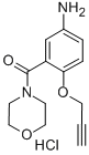 Morpholine, 4-(5-amino-2-(2-propynyloxy)benzoyl)-, hydrochloride