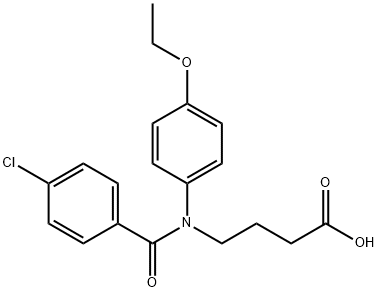 4-[p-Chlorobenzoyl(p-ethoxyphenyl)amino]butyric acid