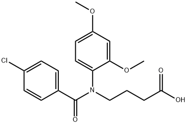4-[p-Chlorobenzoyl(2,4-dimethoxyphenyl)amino]butyric acid