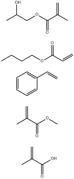 2-Propenoic acid, 2-methyl-, polymer with butyl 2-propenoate, ethenylbenzene, 2-hydroxypropyl 2-methyl-2-propenoate and methyl 2-methyl-2-propenoate