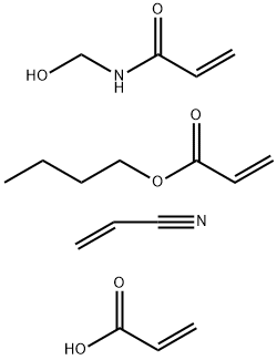 2-Propenoic acid, polymer with butyl 2-propenoate, N-(hydroxymethyl)-2-propenamide and 2-propenenitrile