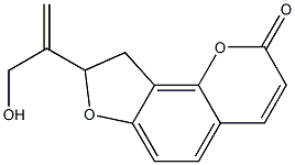 (-)-8,9-Dihydro-8-[1-(hydroxymethyl)vinyl]-2H-furo[2,3-h]-1-benzopyran-2-one