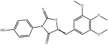 (Z)-3-(4-hydroxyphenyl)-2-thioxo-5-(3,4,5-trimethoxybenzylidene)thiazolidin-4-one