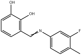 3-{(E)-[(3-fluoro-4-methylphenyl)imino]methyl}benzene-1,2-diol