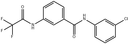N-(3-chlorophenyl)-3-[(trifluoroacetyl)amino]benzamide