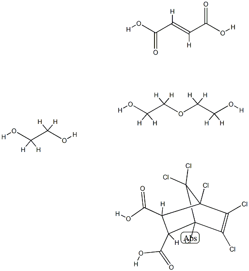 Bicyclo[2.2.1]hept-5-ene-2,3-dicarboxylic acid, 1,4,5,6,7,7-hexachloro-, polymer with (E)-2-butenedioic acid, 1,2-ethanediol and 2,2'-oxybis[ethanol]