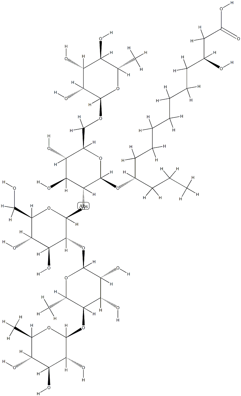(3S,11S)-3-Hydroxy-11-[[6-O-(α-L-rhamnopyranosyl)-2-O-[2-O-[4-O-(6-deoxy-β-D-glucopyranosyl)-α-L-rhamnopyranosyl]-β-D-glucopyranosyl]-β-D-glucopyranosyl]oxy]tetradecanoic acid