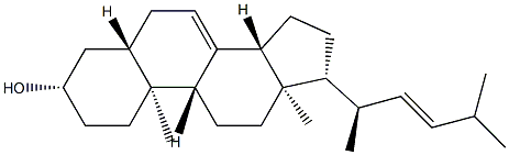 (22E)-24,24-Dimethyl-5α-chola-7,22-diene-3β-ol