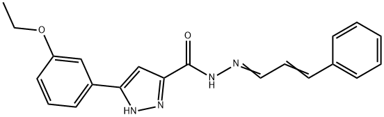 3-(3-ethoxyphenyl)-N-((1E,2E)-3-phenylallylidene)-1H-pyrazole-5-carbohydrazide