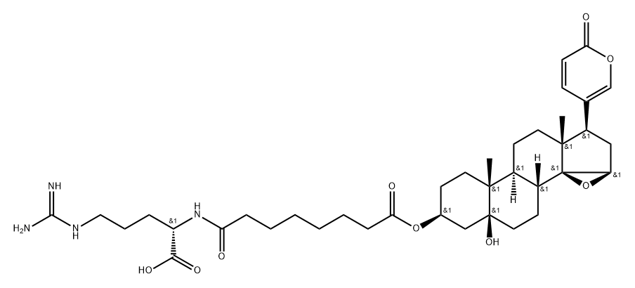 3β-[[8-[[(1S)-4-[Amino(imino)methylamino]-1-carboxybutyl]amino]-1,8-dioxooctyl]oxy]-14,15β-epoxy-5-hydroxy-5β-bufa-20,22-dienolide