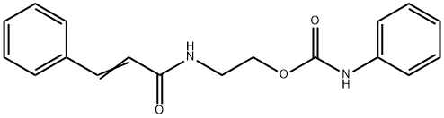 3-Phenyl-N-[2-[[(phenylamino)carbonyl]oxy]ethyl]propenamide