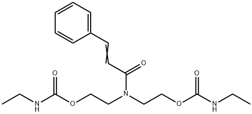 Bis(N-ethylcarbamic acid)[(1-oxo-3-phenyl-2-propenyl)imino]bis(2,1-ethanediyl) ester