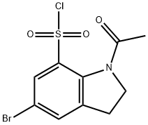 1-acetyl-5-broMo-2,3-dihydro-1H-indole-7-sulfonyl chloride