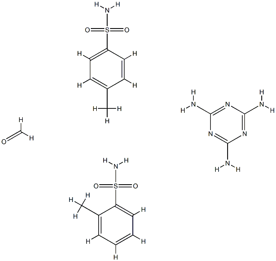 Benzenesulfonamide, 2-methyl-, polymer with formaldehyde, 4-methylbenzenesulfonamide and 1,3,5-triazine-2,4,6-triamine
