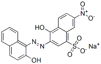 4-Hydroxy-3-[(2-hydroxy-1-naphtyl)azo]-7-nitro-1-naphthalenesulfonic acid sodium salt