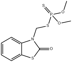 Dithiophosphoric acid O,O-dimethyl S-(2-oxobenzothiazol-3(2H)-ylmethyl) ester
