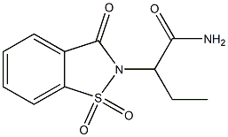 α-Ethyl-3-oxo-1,2-benzisothiazole-2(3H)-acetamide 1,1-dioxide