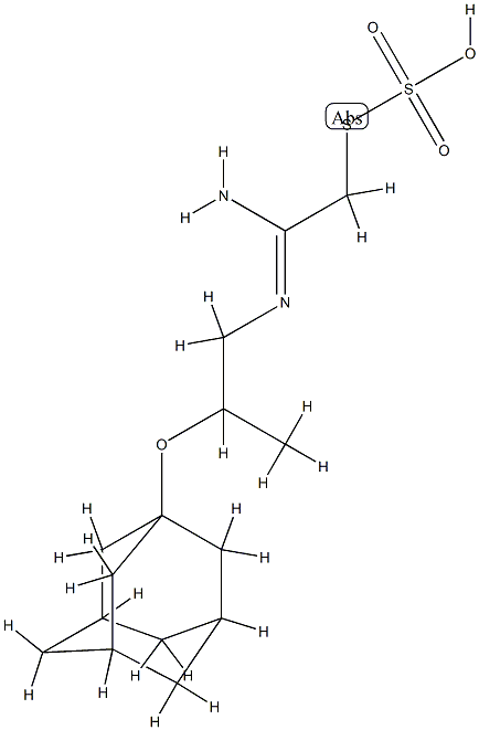 Thiosulfuric acid hydrogen S-[2-imino-2-[[2-[(tricyclo[3.3.1.13,7]decan-1-yl)oxy]propyl]amino]ethyl] ester
