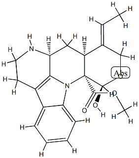(7aS,9E)-9-Ethylidene-5,6,7,7aα,8,8aα,9,10-octahydro-12β-hydroxyindolo[3,2,1-ij]pyrano[3,4-b][1,5]naphthyridine-12aα(12H)-carboxylic acid methyl ester