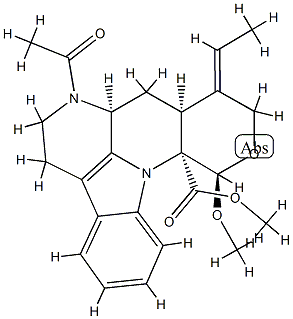 (7aS,9E)-9-Ethylidene-5,6,7,7aα,8,8aα,9,10-octahydro-7-acetyl-12β-methoxyindolo[3,2,1-ij]pyrano[3,4-b][1,5]naphthyridine-12aα(12H)-carboxylic acid methyl ester