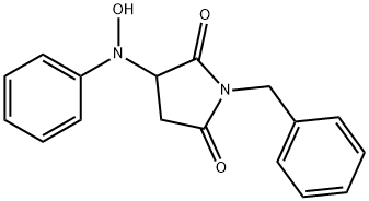 1-benzyl-3-(hydroxy(phenyl)amino)pyrrolidine-2,5-dione