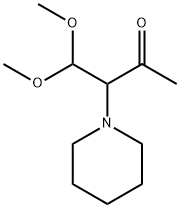 4,4-Dimethoxy-3-(1-piperidinyl)-2-butanone