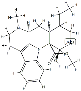 (7aS)-9-Ethyl-5,6,7,7aα,8,8aα,9,10-octahydro-12β-hydroxy-7-methylindolo[3,2,1-ij]pyrano[3,4-b][1,5]naphthyridine-12aα(12H)-carboxylic acid methyl ester