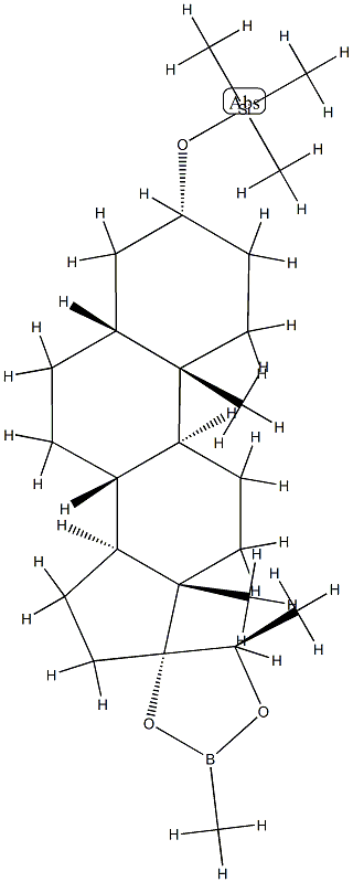 (20R)-3α-Trimethylsilyloxy-17,20-[(methylboranediyl)bisoxy]-5β-pregnane