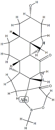 3α-Hydroxy-17,21-[(methylboranediyl)bisoxy]-5β-pregnane-11,20-dione