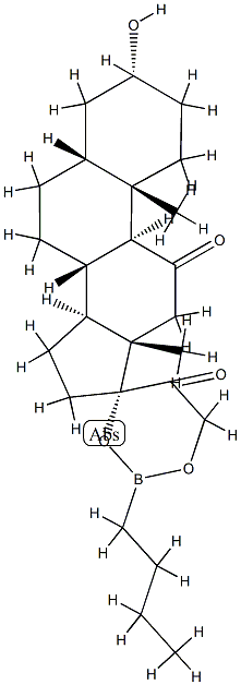 17,21-(Butylboranediyl)bisoxy-3α-hydroxy-5β-pregnane-11,20-dione
