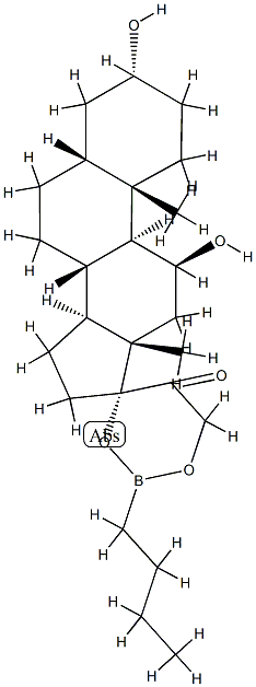 17,21-(Butylboranediyl)bisoxy-3α,11β-dihydroxy-5β-pregnan-20-one