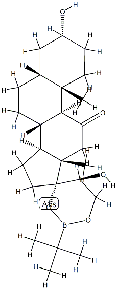 (20S)-17,21-[(tert-Butylboranediyl)bisoxy]-3α,20-dihydroxy-5β-pregnan-11-one