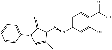 4-[(3-Methyl-5-oxo-1-phenyl-2-pyrazolin-4-yl)azo]salicylic acid