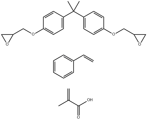 2-Propenoic acid, 2-methyl-, polymer with ethenylbenzene and 2,2'-[(1-methylethylidene) bis(4,1-phenyleneoxymethylene)]bis[oxirane]