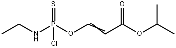 Chloro(ethylamino)thiophosphinic acid O-[(E)-2-(isopropoxycarbonyl)-1-methylvinyl] ester