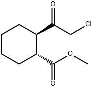 Cyclohexanecarboxylic acid, 2-(chloroacetyl)-, methyl ester, trans- (8CI,9CI)