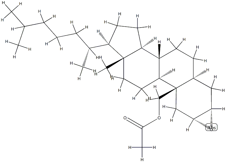 2α,3α-Epoxy-5α-cholestan-19-ol acetate