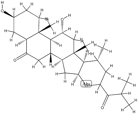 16β,23-Epoxy-3β,11α-dihydroxy-5α-cholestane-6,24-dione