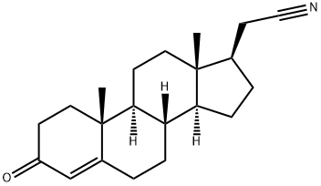 2-[(8S,9S,10R,13S,14S,17R)-10,13-dimethyl-3-oxo-1,2,6,7,8,9,11,12,14,1 5,16,17-dodecahydrocyclopenta[a]phenanthren-17-yl]acetonitrile