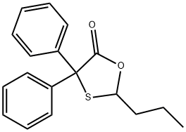 4,4-Diphenyl-2-propyl-1,3-oxathiolan-5-one