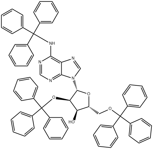 N-(Triphenylmethyl)-2'-O,5'-O-bis(triphenylmethyl)adenosine