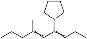 1-(3-Methyl-1-propylidene-2-hexenyl)pyrrolidine