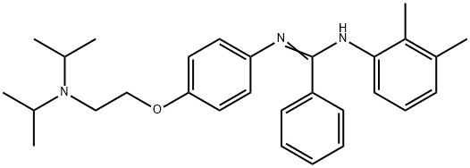 N-[p-[2-(Diisopropylamino)ethoxy]phenyl]-N'-(2,3-xylyl)benzamidine